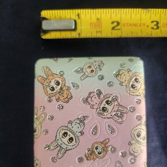 Labubu Monster makeup  compact or pocket mirror with crystals NEW 3.5x2.5 inches - Picture 5 of 5